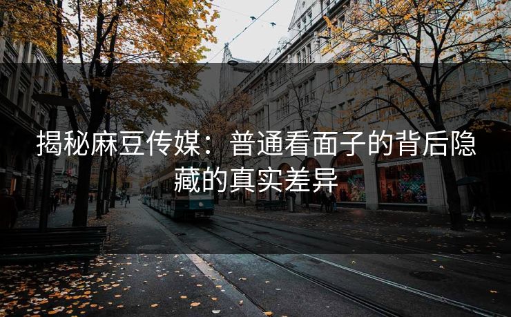 揭秘麻豆传媒：普通看面子的背后隐藏的真实差异  第1张
