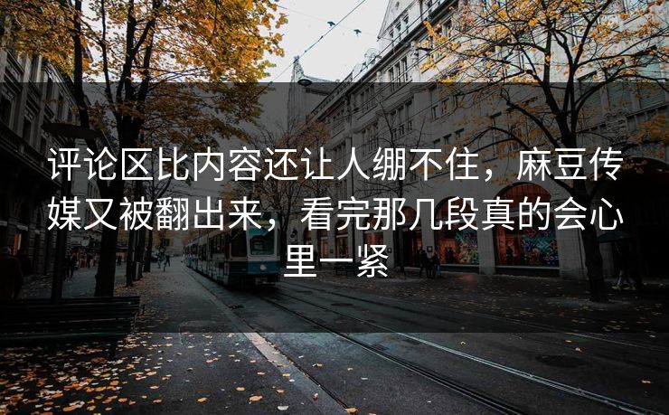 评论区比内容还让人绷不住，麻豆传媒又被翻出来，看完那几段真的会心里一紧  第1张